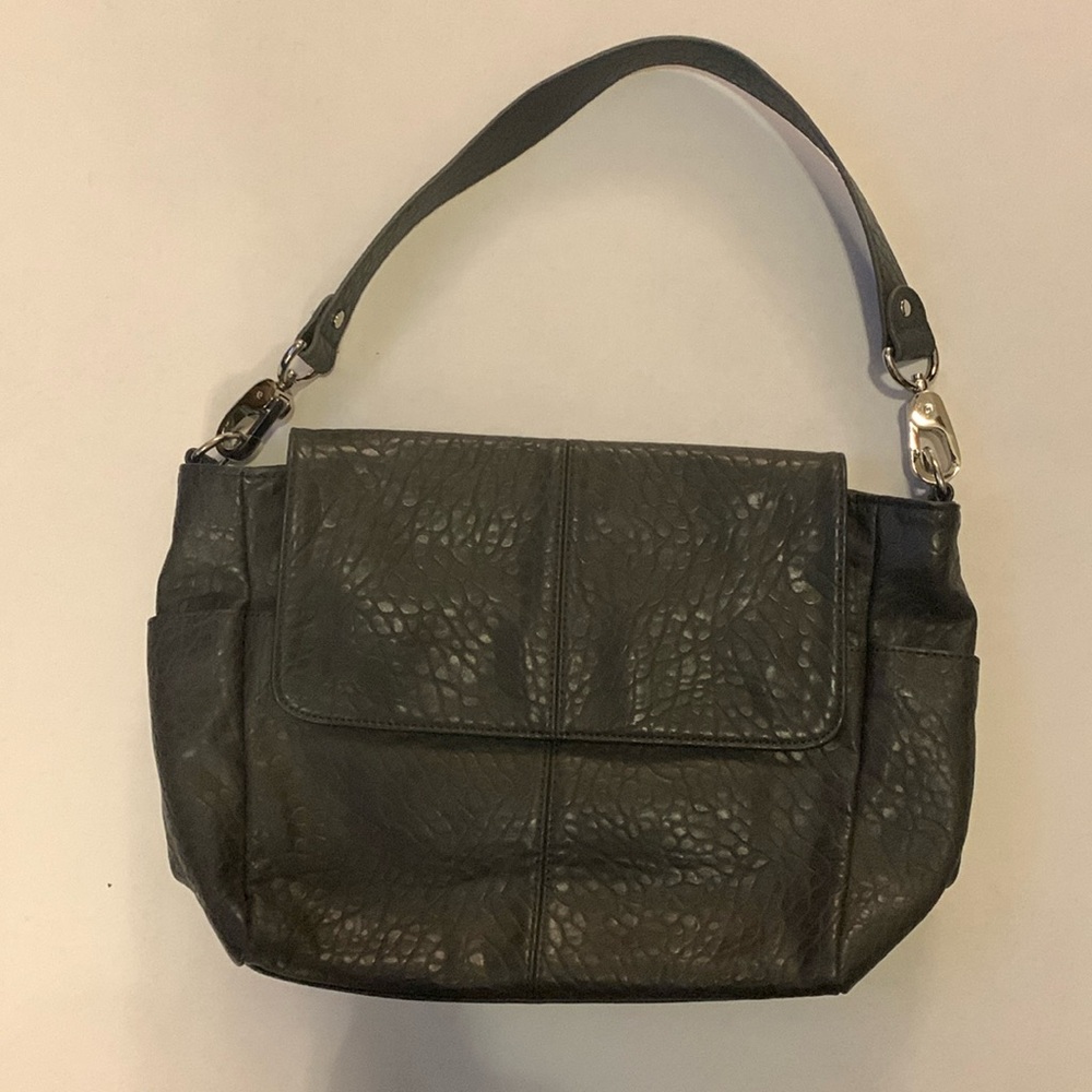 Thirty-One Jewell Pebble Gray Purse